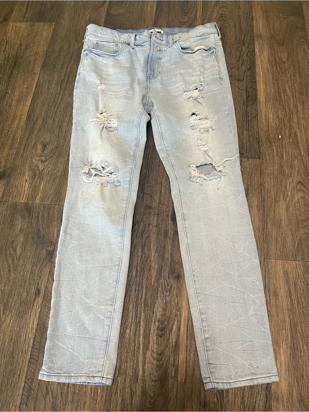Pacsun Skinny Jeans light wash, distressed